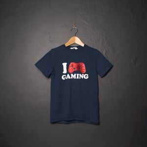 Kids I ❤️ Gaming Flipping Sequins T-shirt Sz 12-14